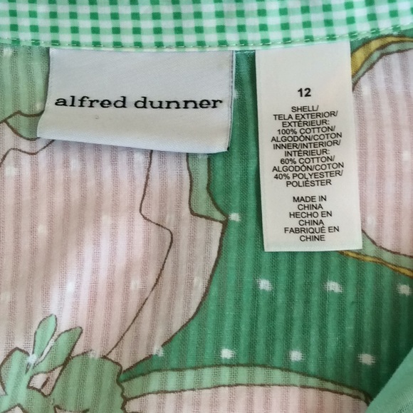 FINAL SALE PRICE Alfred Dunner LS Floral Shirt Size 12 - Picture 2 of 7